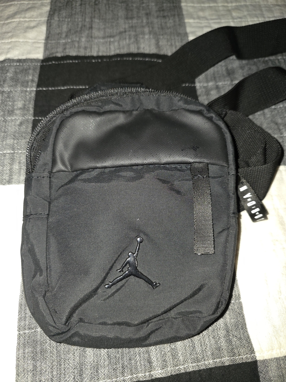 Jordan Black Men's Crossbody Pouch with Jumpman Logo